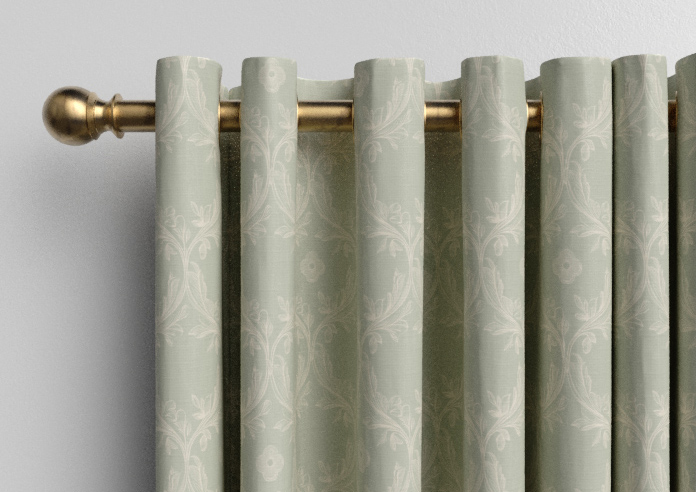 Trellis Prints, Vine and Bloom Bud Green - Made to Measure Curtains - Image 12